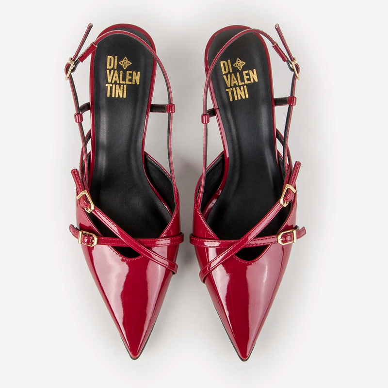 PRÉ-VENDA: SLINGBACK DIANA DI VALENTINI VERNIZ